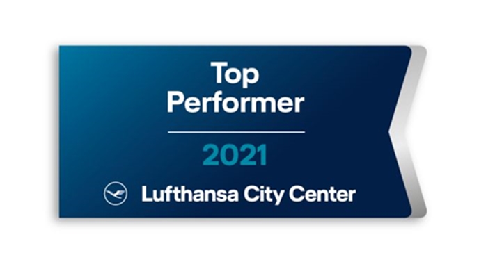 Clube Viajar distinguido pela Lufthansa City Center