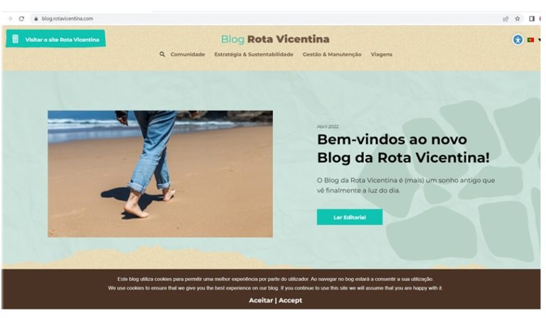 Rota Vicentina apresenta novo Blog