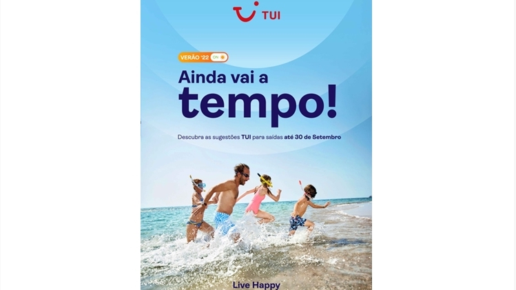 TUI Portugal lança campanha ‘Ainda vai a tempo’