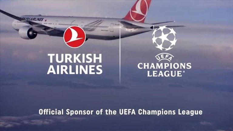 Turkish Airlines é a 1ª companhia aérea a patrocinar a Liga dos Campeões