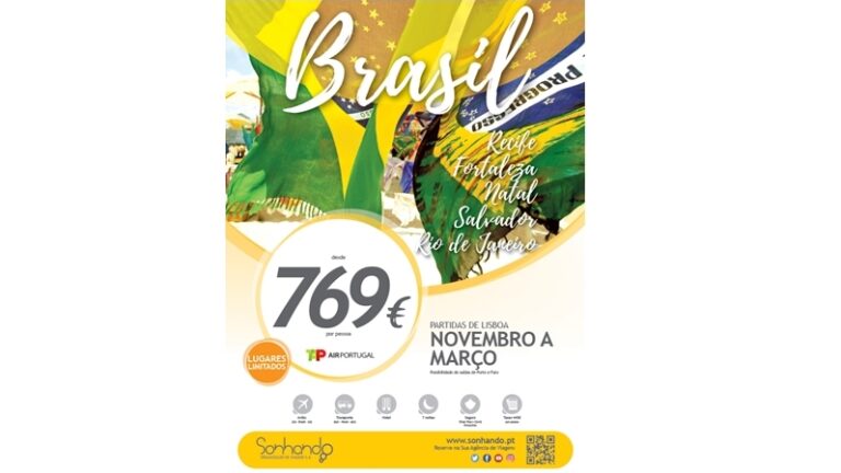 Sonhando promove Brasil em voos TAP até março