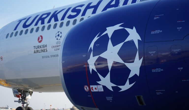 Já está a voar o avião da Turkish Airlines dedicado à Liga dos Campeões
