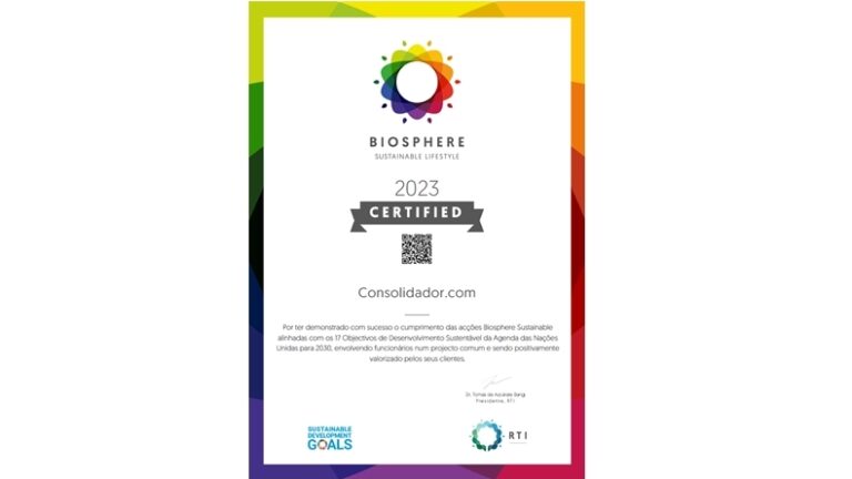 Certificado pela Biosphere Consolidador.com lança programa de sustentabilidade