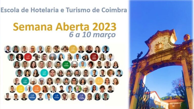 Escola de Hotelaria e Turismo de Coimbra promove Semana Aberta 2023 a partir de 6 de março