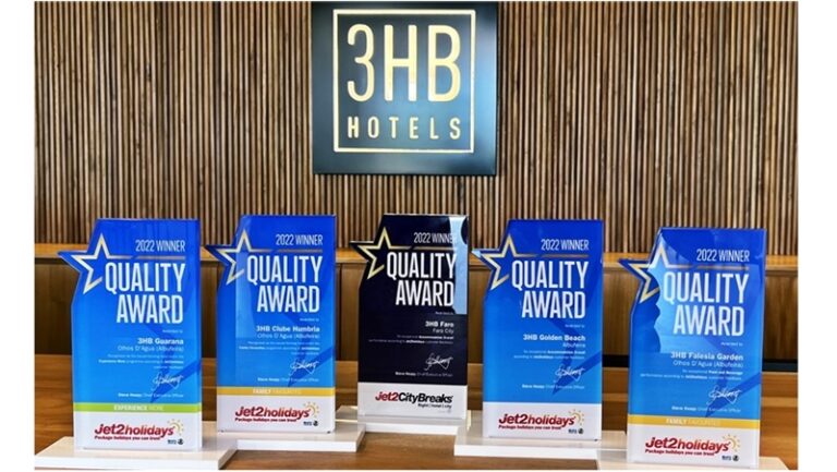 Hotéis do Grupo 3HB Hotels distinguidos com prémios internacionais