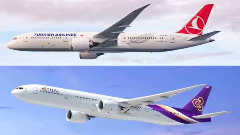THAI e Turkish Airlines assinam parceria estratégica