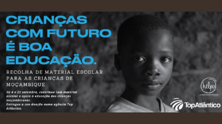 TopAtlântico recolhe material escolar para apoiar educação de crianças em Moçambique