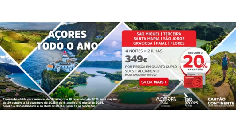 Visit Azores, Top Atlântico e Cartão Continente lançam campanha “Açores Todo o Ano”