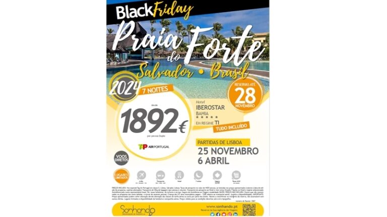 Sonhando lança promoção “Black Friday” para a Praia do Forte