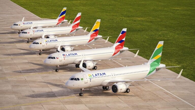 LATAM vai pintar cinco aviões com as cores dos países da América do Sul
