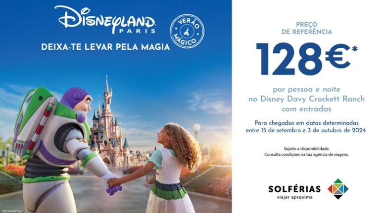 Solférias lança campanha ‘Verão Mágico’ para a Disneyland Paris