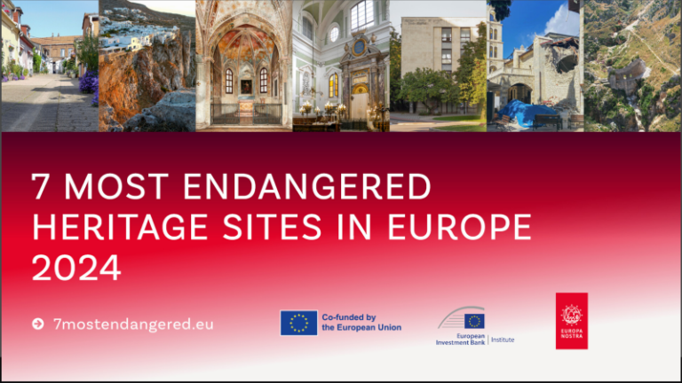 Europa Nostra e BEI divulgam lista de monumentos em perigo em 2024