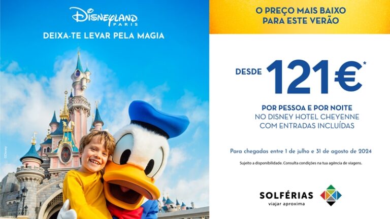 Solférias lança nova campanha para a Disneyland Paris
