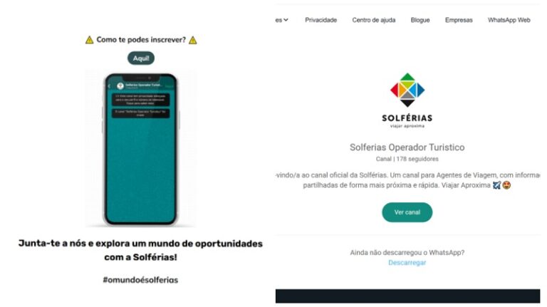 Solférias lança canal de WhatsApp com novidades exclusivas para agentes de viagens